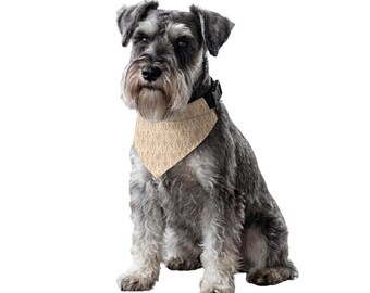 Marigold Paisley Dog Bandana, Over the Collar Boho Scarf