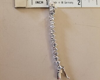 Silver Rhodium Tennis Necklace bracelet Extender With AAAA Cz s 3.1mm Round Stones. Length 2. Please Measure for Fit Non Refundable Etsy
