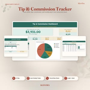 Tip & Commission Tracker – Google Sheets for Salon Professionals