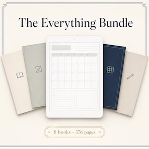 Kobo Planner Bundle – Reading Journal & Puzzles, Hyperlinked PDF