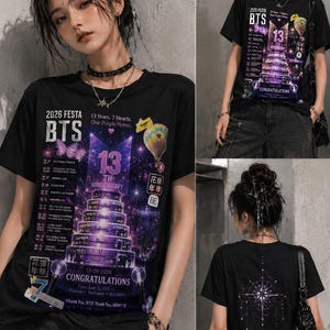 Bts Graphic Tee - Etsy