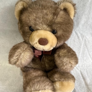 Brown Teddy Bear 80s - Etsy