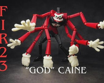 3d printed Articulated god/angry Caine From TADC