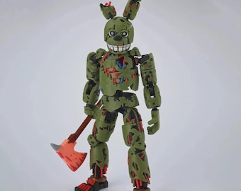 9L3D Printed FNAF Freddy Fazbear Springtrap Action Figure Collectible
