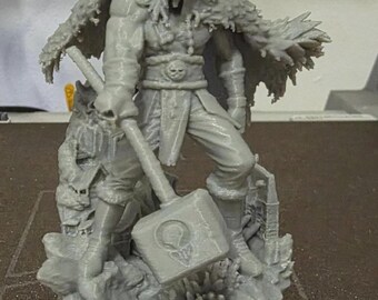 3d printed Loki - Prince of Elbaf (One Piece) Unpainted
