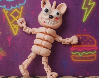 3D-geprint dood konijn: griezelig gelede speelgoed
