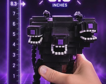 Articulated Wither Storm, Flexi Fidget Toy, 3D Printed