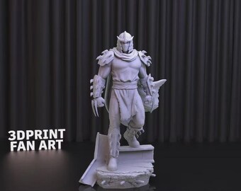 Shredder TMNT 3D Printed Figure 10’’ Collectible (Unassembled & Unpainted)