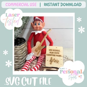 Älvprop SVG-fil | Älv Google Play-skylt | Alexa Play-skylt | Julälv SVG | Julälvprop | Älvklippsfil | Älvprop digital fil