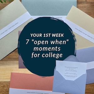 Open When Experience for First Week of College | Freshman College Gift, Dorm Move-In Care Package, Graduation Gift for Teen FREE SHIPPING