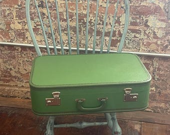 Vintage Green Suitcase (circa 1940s-50s)