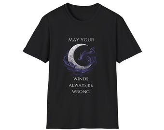 May Your Winds Always Be Wrong Mahjong T-Shirt | Gothic Tee | Funny  Gift | Unisex Heavyweight Cotton | Mahjong Mortis