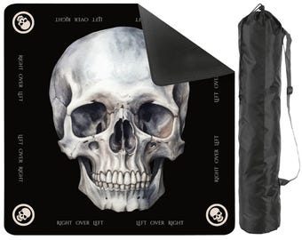Mahjong Mat Skull Gothic | Large Mahjong Table Mat | Dark Accessories | Mahjong Gift | Mahjong Mortis