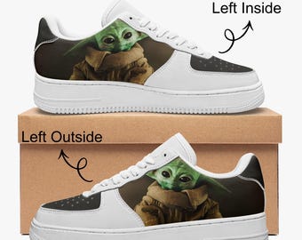 ベビーヨーダのスニーカー、スターウォーズのAF1シューズ（メンズ、レディース）