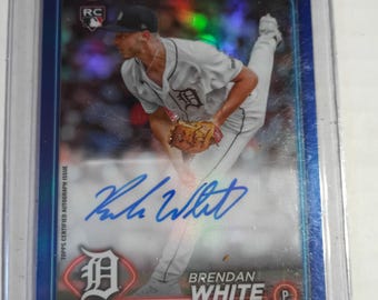 2024 Topps Chrome Brendan White Rookie AUTO Blue Refractor 126/150