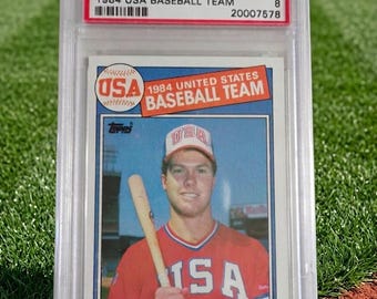 1985 Topps Mark McGwire #401 | 1984 USA Baseball Team | PSA 8 Nm-Mt