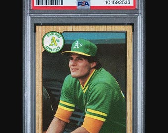1987 Topps Jose Canseco All-Star Rookie Card – PSA 8 Graded Baseball Card