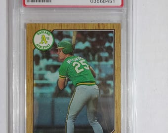 1987 Topps Mark McGwire Rookie Card #366 - PSA 7 NM (Oakland A's)
