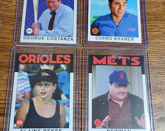 The Ultimate Seinfeld Parody Collection: Trading Cards and Iconic Business Cards