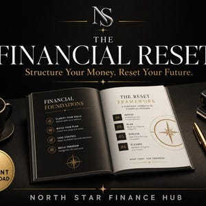 Financial Reset Ebook | Personal Finance Workbook, Money Mindset Guide (Digital Download)