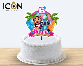 Lilo & Stitch Cake Topper, Lilo & Stitch Cake Decoration, Printable Custom Cake Topper, Lilo & Stitch Cake Decoration