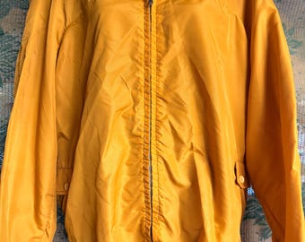 Vintage 1970s Butwin Goldenrod Nylon Jacket | Retro Sportswear Made in USA