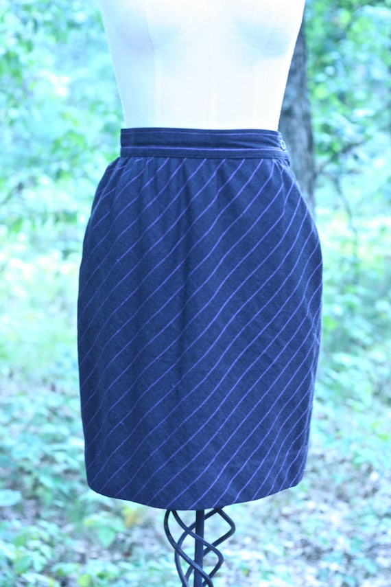 OOAK vintage handmade 60s mod high waist pencil skirt with vest set 26 inch waist lilac purple cotton