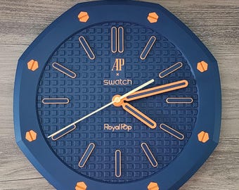 AP x Swatch Royal Pop Replica Wall Clock ORENJI HACHI