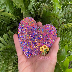 Glitter Heart Car Freshie