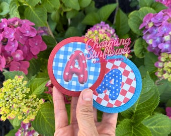 Patriotic Balloon Letter Car Air Freshener