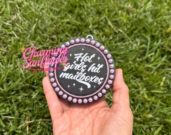 Hot Girls Hit Curbs - Hot Girls Hit Mailboxes -  Car Freshener