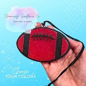 Football // Choose Your Colors // Sports Freshie // Freshie // Air Freshener // Car Scent // Car Candle // Car Accessories // 4"