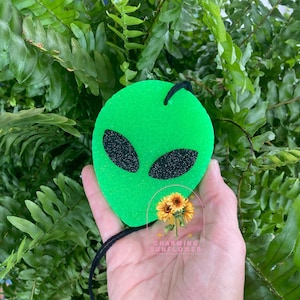 Handmade Alien Car Freshie: 4&quot; Hanging Air Freshener