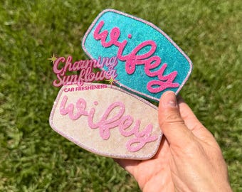 Wifey Hat Patch Car Freshener