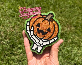 Pumpkin Skeleton Car Freshener