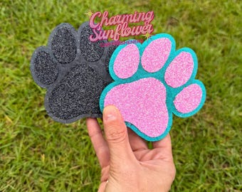 Glitter Paw Print Car Freshener