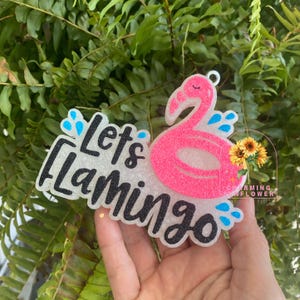 Let's Flamingo Car Freshener