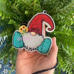 Glitter Gnome Car Air Freshener
