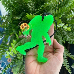 Handmade Bigfoot Freshie: Car Air Freshener (5&quot; Tall)