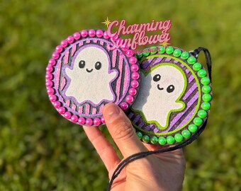Cute Ghost & Pearls Car Freshener