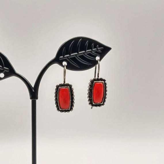 Carnelian Sterling Silver Earrings