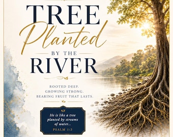 14-Day Devotional PDF | Tree Planted by River, Faith Reflection Workbook (Digital Download)
