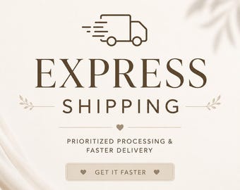 Express Processing & Express Shipping Upgrade | Priority Production | Rush Order Add-On