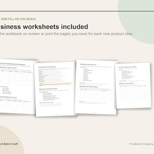 Plaster Paint Kit Business Workbook PDF, Craft Business Planner, Pricing Calculator, Etsy Listing Checklist image 7