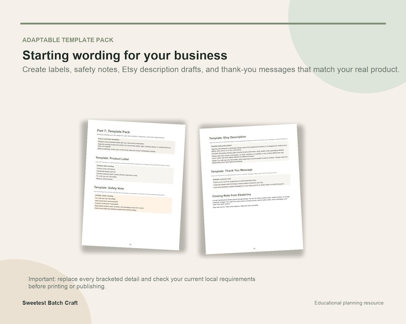 Plaster Paint Kit Business Workbook PDF, Craft Business Planner, Pricing Calculator, Etsy Listing Checklist image 9