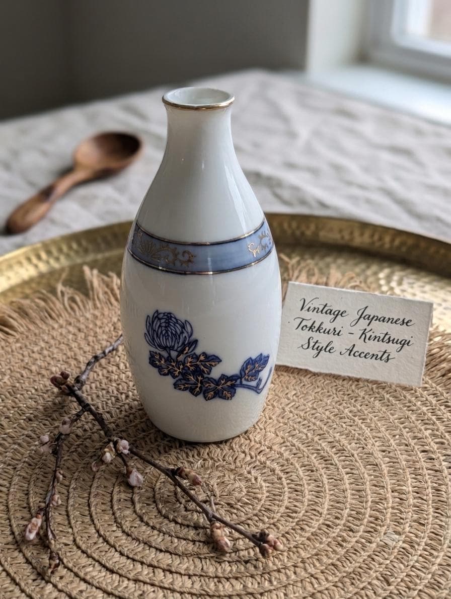 Blue Vintage Japanese Vase - Etsy