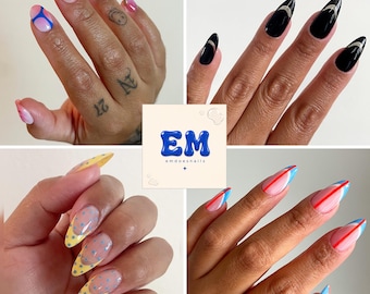 Custom Press On Nails | Personalized Nail Set | Made to Order