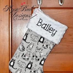 Quilted Cats Christmas Stocking *Custom Order* Active