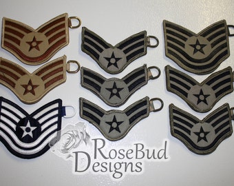 Air Force Stripe Keychain