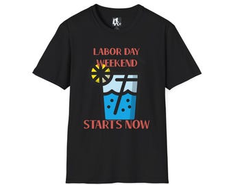 Labor Day Weekend Drink T-Shirt | Summer Vacation Vibes Tee